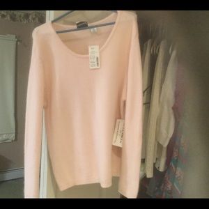 Light Pink Angora Sweater xl